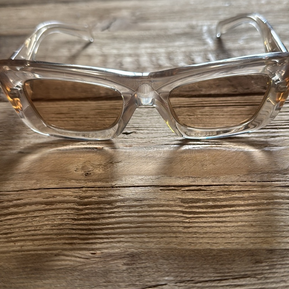 Prada Women's Clear Tan Sunglasses